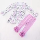 Girl Set Cartoon Tops Shorts Children Outfits Girls Spring Fall Clothes Kids Boutique Clothing Set Wear
