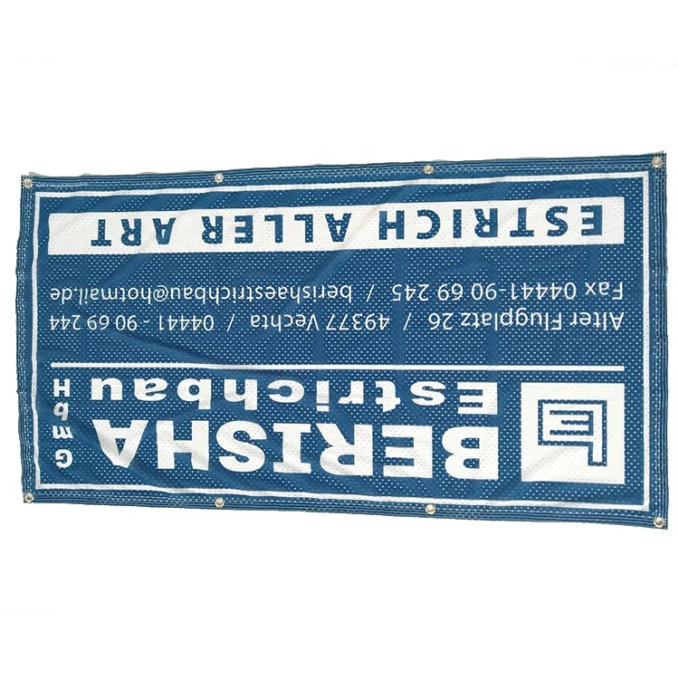 Textile Outdoor Advertising Custom Pvc Mesh Banner Design Outdoor