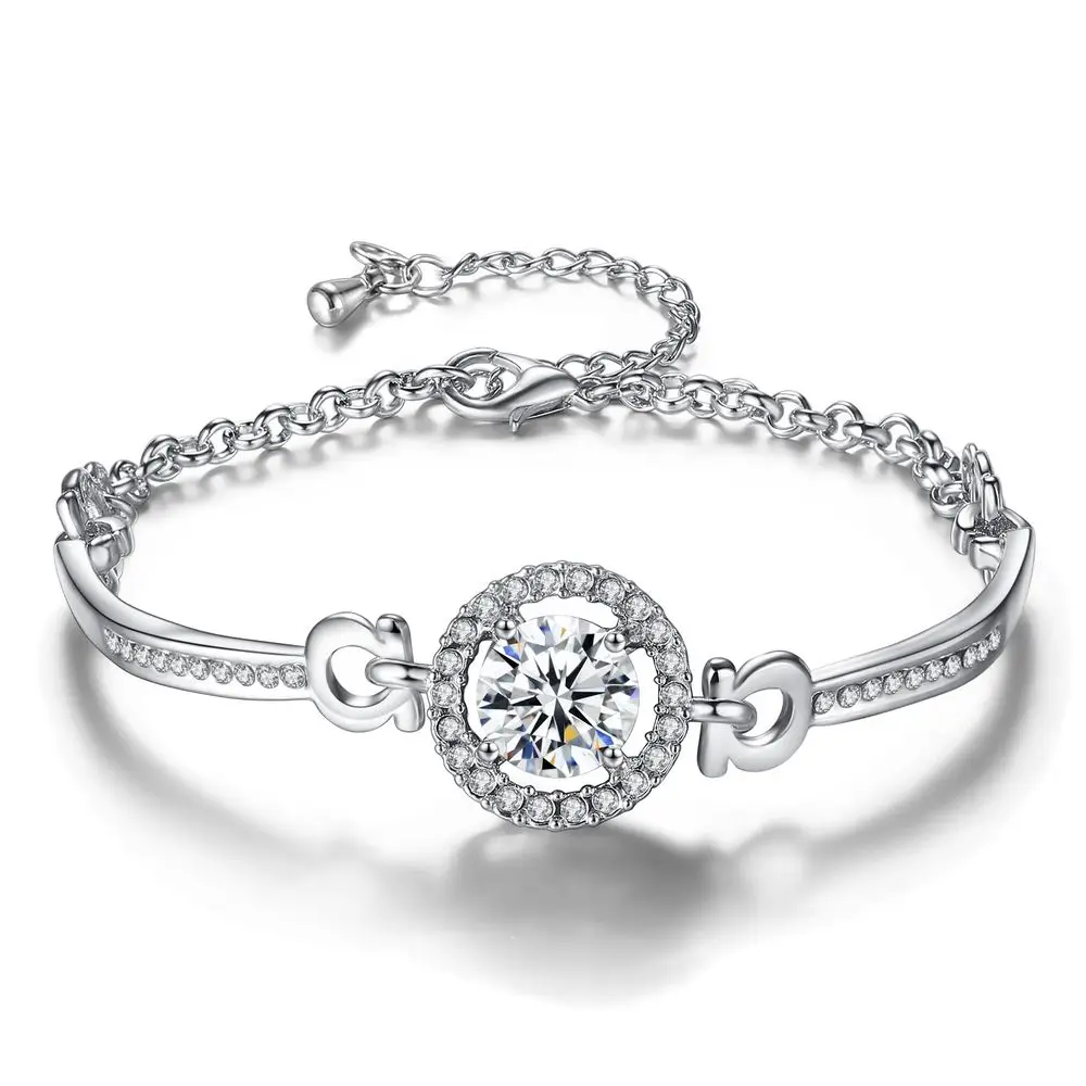 2018 Hot Sell Cheap Price Classic Cubic Zirconia Women's Round Crystal Bracelet Bangle, Silver gold rose gold
2018 Hot Sell Cheap Price Classic Cubic Zirconia Women's Round Crystal Bracelet Bangle, Silver gold rose gold