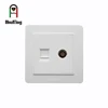 TV aerial outlet and computer rj45 data wall socket ethernet cable wall plate