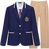 College wind unisex autumn and winter class service JK uniform Korean blue outer suit school uniform patterns
