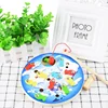 Children Non-electric Wooden Ocean Jigsaw Board Magnetic Rod Outdoor Fun Fishing Game Toy For Kids