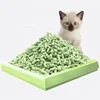 Factory price flushable tofu cat litter/green tea cat litter