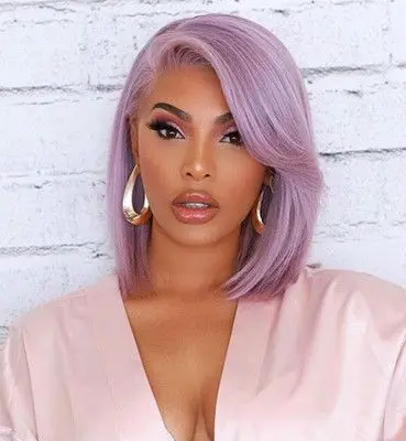 Brazilian Hair Glueless Light Purple Color Short Bob Wig New Style Virgin Human Hair Wig 13X4 Lace Front Wig
Brazilian Hair Glueless Light Purple Color Short Bob Wig New Style Virgin Human Hair Wig 13X4 Lace Front Wig