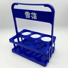 Custom promotion Outdoor picnic plastic Folding beer basket