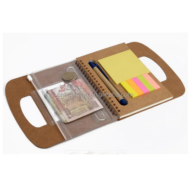Eco Diary with Pen, Wallet, Sticky Pads & Carrying Handle