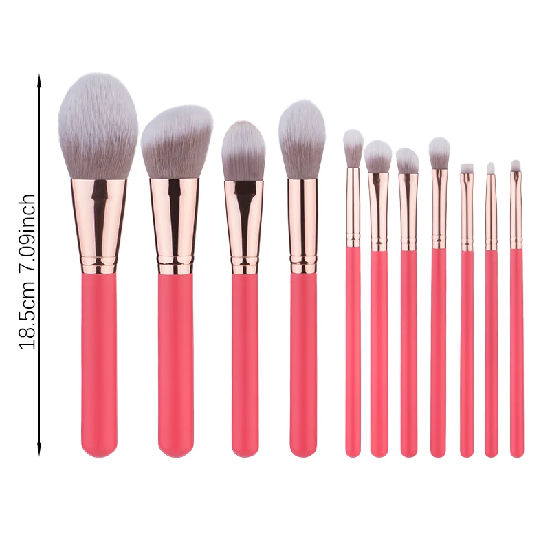 Wholesale Makeup Brushes OEM 11pcs Pink Brushes Natural Brochas Maquillajes Professional
Wholesale Makeup Brushes OEM 11pcs Pink Brushes Natural Brochas Maquillajes Professional