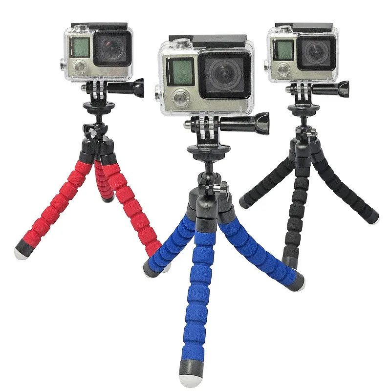 Upgraded Version Mini Sponge Octopus Tripod for Mobile Phone and GoPro/SJCAM/Xiaomi Yi Action Camera, Blue/black/red
Upgraded Version Mini Sponge Octopus Tripod for Mobile Phone and GoPro/SJCAM/Xiaomi Yi Action Camera, Blue/black/red