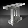 Modern industrial stainless steel decorative hallway console table