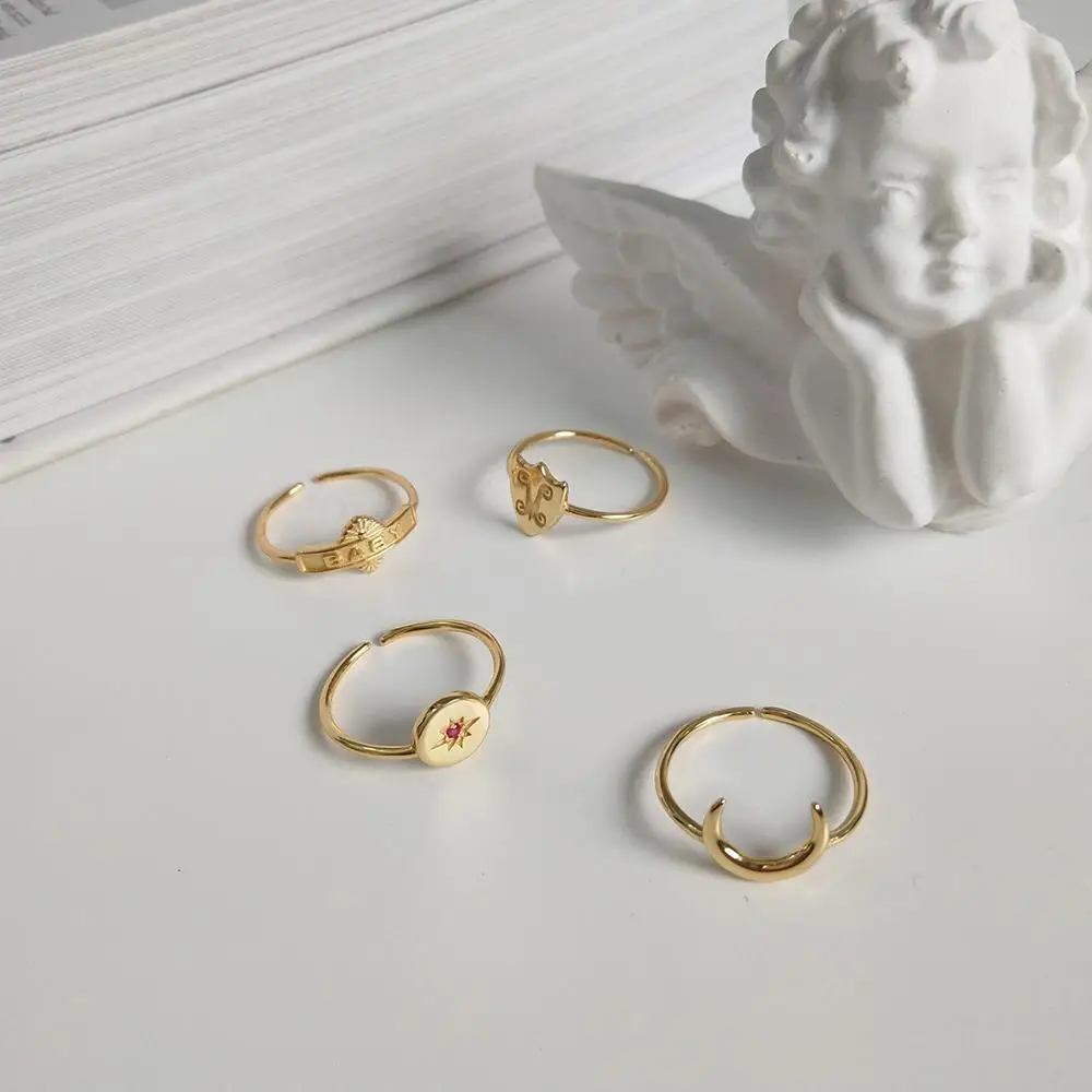 2020 Ins fashion popular bridal boho adjustable sterling silver silver crescent ring for party gifts, Gold filled
2020 Ins fashion popular bridal boho adjustable sterling silver silver crescent ring for party gifts, Gold filled