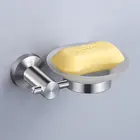 Stainless steel 304 Bathroom Kitchen Square Soap Dish hotel clear hand soap bar holder soap dish