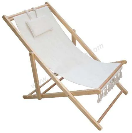 Portable outdoor beach Deck Wooden adjustable Folding Chair