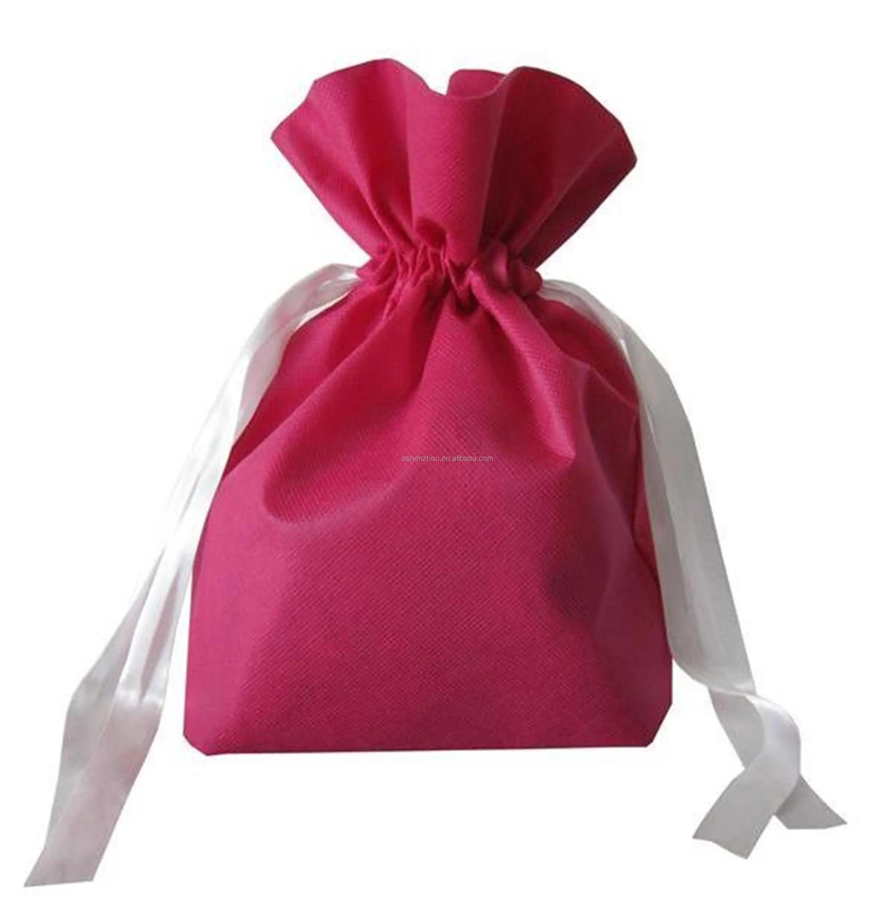 hot sale cheap custom non woven drawstring gift shopping bag non