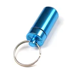 Graphic Customization Pill Box Cheap Price Aluminium Keychain Pill Box Holder Storage Small Medicine Box