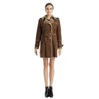 2019 Yiwu New Design plus Size Fur Women Fashion Coat Wool and Fur Coat