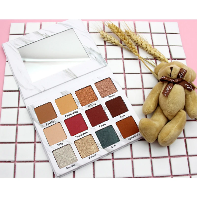 Marble Professional 12 Colors Eye Shadow Palette Matte Shimmer Glitter Powder Makeup Metallic Eyes Shadow
Marble Professional 12 Colors Eye Shadow Palette Matte Shimmer Glitter Powder Makeup Metallic Eyes Shadow