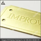 3D Embossed Brass Etching Label Metal Logo Tag Brass small metal tag