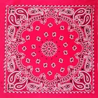 Classical Paisley Designs Print Welcome Square Bandana in Cotton or Polyester Square Bandana