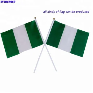 nigeria hand held flag