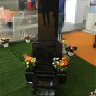 Japanese Design Tombstone Black Gravestone Granite Black Headstone