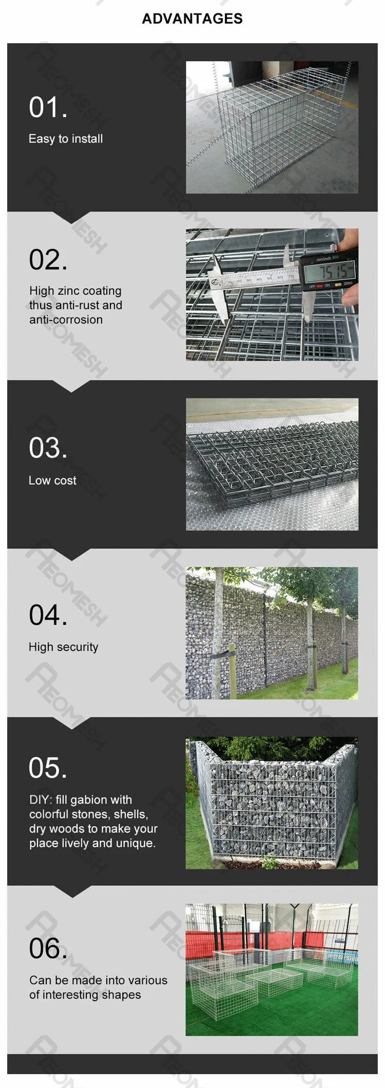 Made in Guangzhou Professional Factory Welded Gabion Wall
