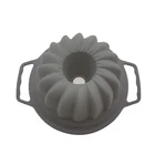 Food Grade Round Fancy Shaped Silicone Baking Pan , Kitchware Silicone Cake Mold Pan