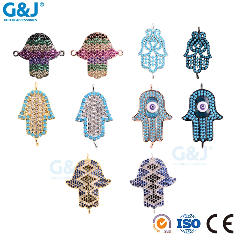 Guojie brand wholesale pave colorful angel cubic zirconia charm pendant for jewelry making pendant