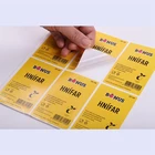 Low MOQ Private Adhesive Sticky Paper Label Embossed Accept Sticker Manufacturers for customized
