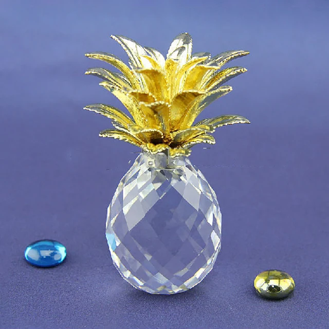 beautiful crystal pineapple for home decoration gifts