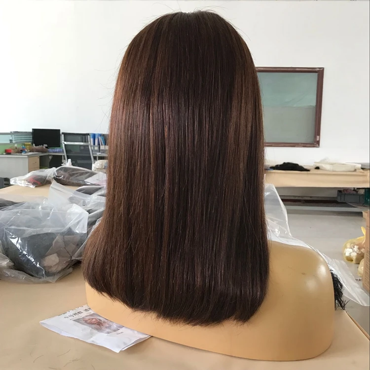 wholesale price full lace bob human hair wig 10A bob full lace wig