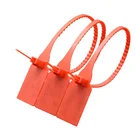 33cm custom logo barcoded tamper proof heavy duty security seal plastic cable zip tie for ballot box