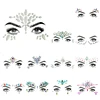 Wholesale cheap adhesive glitter jewel festival body make up face gems stickers for party