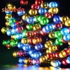 100, 200LED 2 Modes Solar Powered Waterproof Starry Fairy Outdoor String Lights holiday Decoration Starry Lights