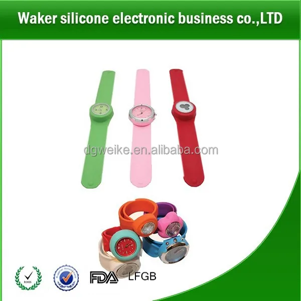 oem business promotion gift silicon gel digital slap bracelet