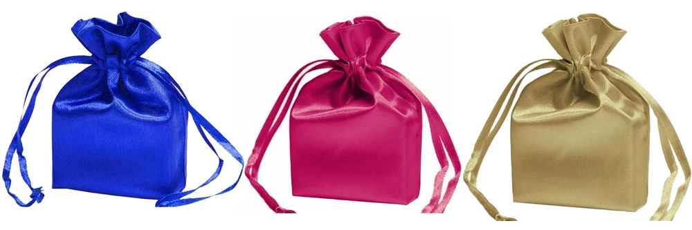 satin drawstring bag
