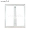 Wholesale swinging hinged casement patio flush door types for balcony decorated