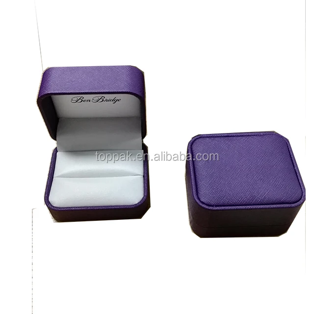 wholesale purple fancy leatherette paper boxes for watch