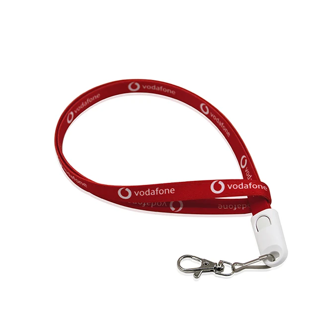 OEM Logo 90cm Lanyard Micro USB Cable Polyester Braided Mobile Phone Cables - ANKUX.COM