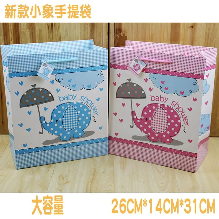new product elephant pink and blue baby shower luxury custom