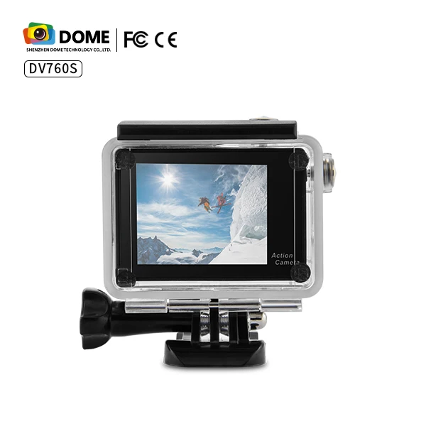 Wifi 4 k アクションカメラサポートジャイロスポーツビデオカメラデュアル画面カメラ