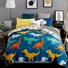 Comforter Cover Linen Wholesale African Style Polyester King Size Kids 3D Custom Design Bed Sheet Set With Quilt Bedspread