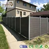 new designs modern decorative garden border aluminum composite wood fence