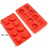 Heat resistant non-stick rabbit,grape,egg shape silicone baking chocolate candy fondant mold mould
