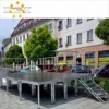 Newest easy install plywood catwalk aluminum stage design for T show