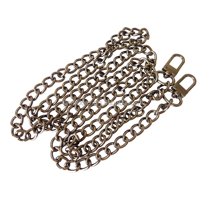 Online Wholesale Metal Single Purse Link Chain With Snap Hook For Bag-Nickle Color And Gunmetal Available, Silver, light gold, gunmetal, custom color
Online Wholesale Metal Single Purse Link Chain With Snap Hook For Bag-Nickle Color And Gunmetal Available, Silver, light gold, gunmetal, custom color
