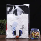 Custom Transparent Polybag Packaging Clear Plastic OPP Self Adhesive Bags For Garment