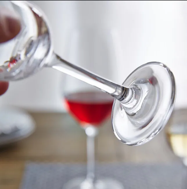 High Quantity Crystal Wine Glass Clear Goblet Oem Manufacture Factory Provide Glass Cup With Stem For Drinking Wine