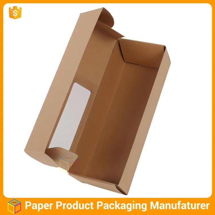paper window packaging clear lid kraft box gift