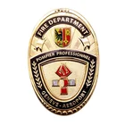 Magnetic badge Military sheriff fire department nickle gold brass copper plating holder magnet name badge
