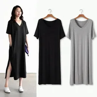 Plus Size Women Half Sleeve V neck Wrap Bodycon Ladies T-Shirt Jumper cotton Dress With Pockets
Plus Size Women Half Sleeve V neck Wrap Bodycon Ladies T-Shirt Jumper cotton Dress With Pockets